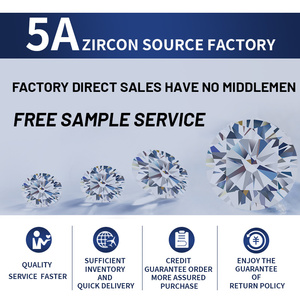 Hiếm Đỏ 60mm nghiền đá cắt Vòng lỏng CZ aaaaa kim cương lớn Đá Quý Nhà cung cấp cubic zircon - Product Image 5