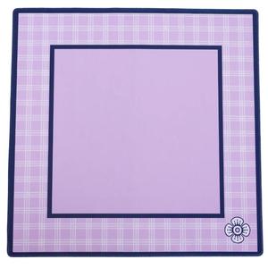 Tapis de Mahjong Américain de Luxe Moderne Pliable avec Boucle de Ceinture Pivoine Bleue, Chinoiserie Marron, Antidérapant, Imperméable, Chaîne Dorée - Product Image 1