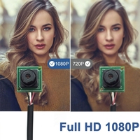 Modul Kamera USB Mini 1080P 2MP Ukuran Mikro 12x12mm UVC CMOS Webcam Keamanan USB dengan Mikrofon untuk Visi Mesin