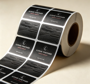 Etiquetas Personalizadas para Botellas de Vino Tinto con Patrón Rizado en Relieve, Resistentes al Agua y a los Arañazos, de Vinilo, para Supermercados - Product Image 6
