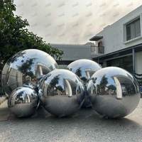 TianYi Tech Fashion Show Grandes sphères brillantes gonflables, boule miroir métallique pour la décoration de fêtes, mariages et événements