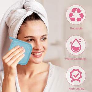 Serviettes démaquillantes en microfibre ultra douces et réutilisables pour tous les types de peau, serviettes de visage parfaites pour les femmes - Product Image 4