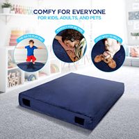 Lit de jeu sensoriel personnalisable pour enfants autistes, en mousse douce et velours, avec blocs de mousse, pour sauter, grimper et se prélasser, avec housse lavable