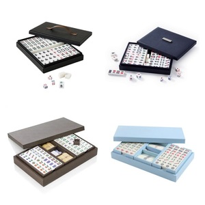 Jeu de tuiles de mahjong américain universel en acrylique, personnalisé, écologique, durable, portable, pour 4 joueurs - Product Image 5