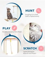 Arbre à chat en bois massif de qualité supérieure en PVC épaissi Design de luxe moderne imperméable pour les grandes races comme le Maine Coon Fabricant premium
