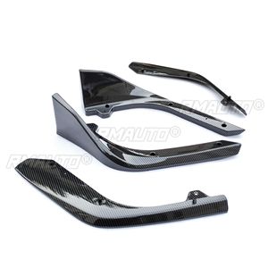 For Honda Civic 11th Gen 2022 Body Kit Front Bumper <b>Lip</b> <b>Splitters</b> Diffuse Carbon Fiber Look Sport Style Car Accessories - Product Image 4