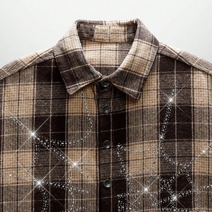 Camicie da <span class=keywords><strong>Uomo</strong></span> Stile Street Rainbow Spray OEM/ODM Produttore di Camicie <span class=keywords><strong>a</strong></span> Maniche Corte con Motivo <span class=keywords><strong>a</strong></span> Ragnatela Cristallina - Product Image 3