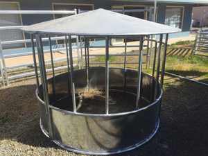 Nouveauté Mangeoire ronde pour bétail galvanisée à chaud en grande quantité Mangeoire à foin pour bovins chevaux chèvres - Product Image 2