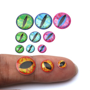 Yeux de poisson en époxy 3D sur mesure, yeux de <span class=keywords><strong>dragon</strong></span>, yeux de reptile pour la fabrication de leurres de pêche à la mouche - Product Image 1