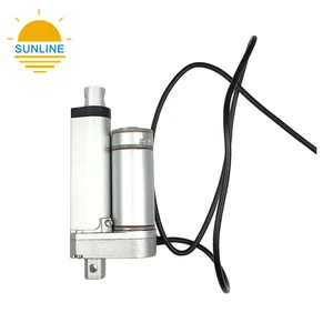 Eléctrico 24V pistones actuador lineal fuerza de carga 100N velocidad 40 mm/s golpe 50mm IP54/IP65 - Product Image 1