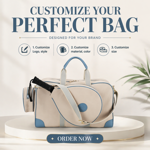 <span class=keywords><strong>Sac</strong></span> de <span class=keywords><strong>raquette</strong></span> de <span class=keywords><strong>padel</strong></span> en toile et cuir sur mesure pour femmes HIBO - Product Image 2