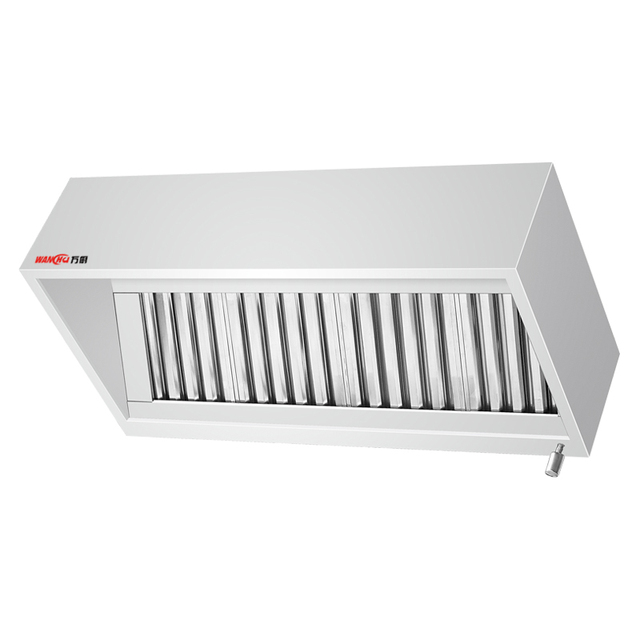High Quality Customized Stainless Steel Grease Exhaust Hood Commercial Kitchen Range Hood with Vented Exhaust Island Style