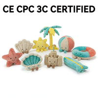 Jouets en peluche personnalisés pour l'été et la plage, OEM ODM, tortue de surf, crabe en peluche, vente en gros, cadeau pour enfants