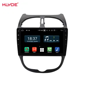 Klyde KD-9519 kit multimídia automotivo, android, octa-core, rádio, player de vídeo, para peugeot 206, touch screen, android 1din, áudio para carro