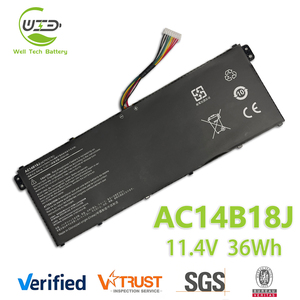 11.1V AC14B18J AC14B13J แบตเตอรี่แล็ปท็อปสำหรับเอเซอร์ Aspire ES1-511 ES1-512 V3-111P CB3-531 311 <span class=keywords><strong>TravelMate</strong></span> B115 B116 MS2394 - Product Image 1