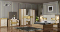Ensemble de lit double king size personnalisable avec cadre en MDF et revêtement en cuir pour chambre principale, villa, maison, hôtel, massage