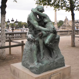 Grande statue en <span class=keywords><strong>bronze</strong></span> du baiser sur mesure créée par Auguste <span class=keywords><strong>Rodin</strong></span> - Product Image 1