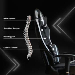 <span class=keywords><strong>Chaise</strong></span> de <span class=keywords><strong>Gamer</strong></span> Ergonomique Premium à 360 Degrés, <span class=keywords><strong>Chaise</strong></span> de Bureau Confortable et Réglable en Hauteur avec Repose-Pieds - Product Image 3