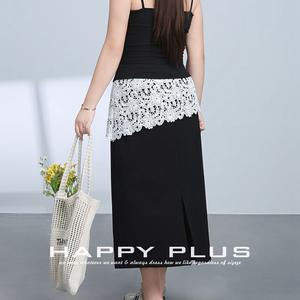 กระโปรงทรงเอผ้าฝ้ายทอลายลูกไม้สีดำสำหรับผู้หญิง รุ่น Runqi ความยาวปานกลาง เอวปกติ สไตล์โบฮีเมียน - Product Image 5