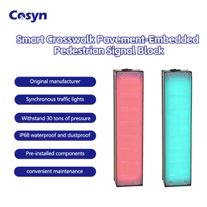 Semáforo LED Inteligente <span class=keywords><strong>de</strong></span> Tres Colores para Cruce Peatonal, Tipo Zebra, Empotrado en el <span class=keywords><strong>Suelo</strong></span>, con Luz <span class=keywords><strong>de</strong></span> Advertencia a Nivel del <span class=keywords><strong>Suelo</strong></span> - Product Image 4