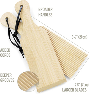 Set <span class=keywords><strong>di</strong></span> Tagliere in <span class=keywords><strong>Legno</strong></span> Naturale per Gnocchi, Utensili Professionali per <span class=keywords><strong>Pasta</strong></span>, Palette in <span class=keywords><strong>Legno</strong></span> Ecologiche per <span class=keywords><strong>Pasta</strong></span> e Burro Fatti in Casa - Product Image 2