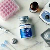 Étiquettes de peptides de qualité laboratoire imperméables, autocollants en vinyle, flacons en verre de 2 ml, 5 ml, 10 ml