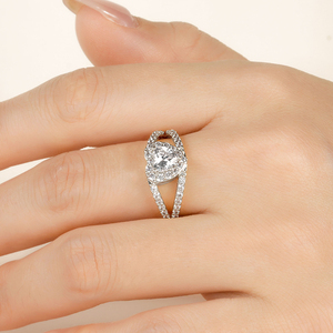 New Arrival Tim Nhẫn Đơn Giản Thiết Kế Cổ Điển 6X6Mm 0.75ct CZ Engagement Không Thấm Nước Làm xỉn Thời Trang Miễn Phí Nhẫn Cho Phụ Nữ Và Nam Giới - Product Image 4