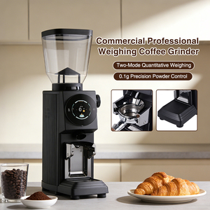 Machine à moudre le café électrique 110v220v 1450 tr/min, moulin à café commercial à meules plates en acier inoxydable de 83 mm, 600 W, moulin à café automatique - Product Image 2