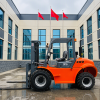 Chariot élévateur contrepoids diesel 4x4 BLT - Transpalette tout-terrain pour travaux agricoles, construction et utilisation industrielle extérieure