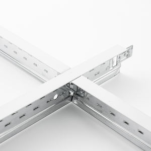 Fournisseur direct d'usine en gros, profilé <span class=keywords><strong>de</strong></span> plafond en acier galvanisé en forme <span class=keywords><strong>de</strong></span> T, ignifuge, résistant à la corrosion, installation facile pour - Product Image 2
