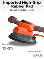 20V Kabelloser Fliesenrüttler mit Digitalanzeige, Fliesenleger-Vibrator mit Saugnapf, Fliesenausrichtungswerkzeug für Boden- und Wandfliesen