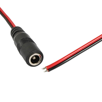 Câble d'alimentation CC personnalisé en usine, connecteur femelle CC 5521 5525 4017, cordon d'extension d'alimentation CC pour équipement électronique