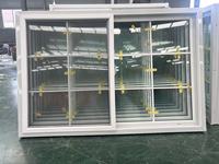 Fenêtres coulissantes en PVC/UPVC de style français, norme américaine, avec verre simple transparent de 5 mm pour la Jamaïque