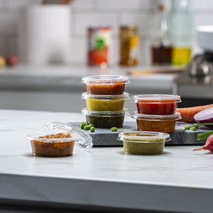 Fournisseur de gobelets en plastique jetables de petite taille pour sauce, 2 oz, gobelets pour portions de pudding, gobelets pour condiments avec couvercles, gobelets pour shots de gelée - Product Image 4
