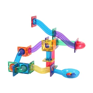 BPAフリーDIYボールラン磁気タイル磁気玩具ブロックステム教育玩具EN71、ASTM、CPSC、CE