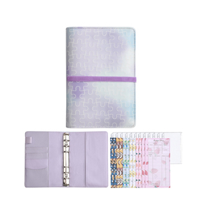 Carnet de notes de poche multifonction en cuir souple coloré, à feuilles mobiles, rechargeable, pour budget et journal intime - Product Image 2
