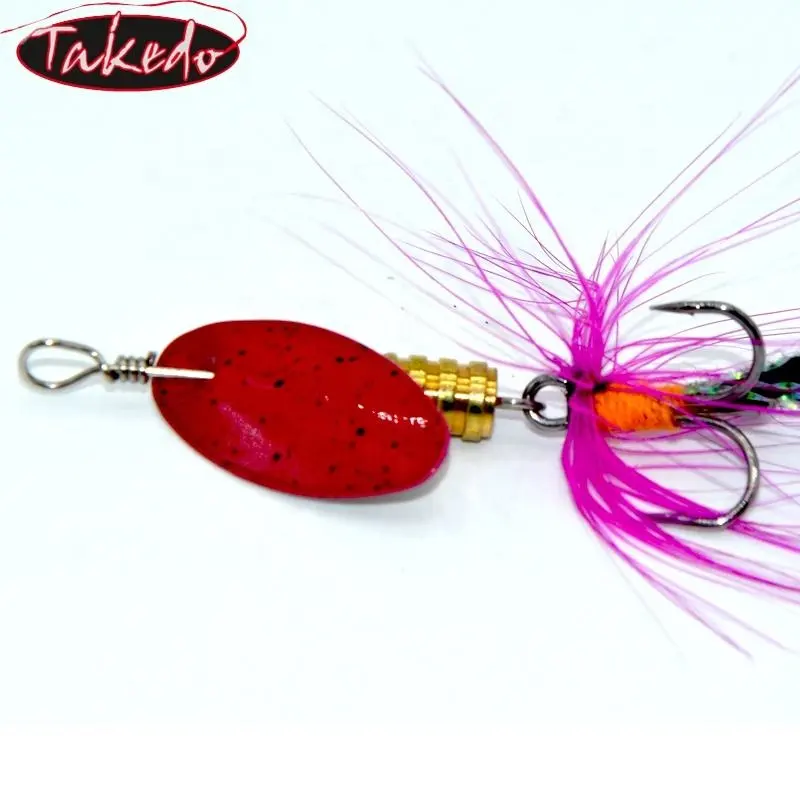 TAKEDO Wholesale High Quality HG16 Fish Type Soft Bait With Spinner Bait Spoon Fishing Lures