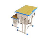Ensemble Chaise et Bureau Moderne Minimaliste en MDF pour Étudiants – Idéal pour les Écoles Primaires/Secondaires, les Cours de Formation/De Tutorat et l'Étude à Domicile (Vente en Gros)