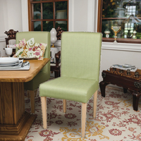 Chaise de salle à manger Louis antique en bois massif tapisserie d'ameublement de broderie rose avec chaise de mariage à dossier rond pour l'utilisation de meubles de maison