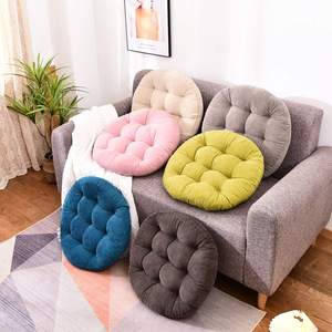 مقعد وسادة الزخرفية بلون وسادة أرضية للأطفال مبطن جولة وسادة تأمل مربع وسادة مقعد - Product Image 4