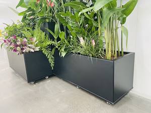 <span class=keywords><strong>Jardinière</strong></span> surélevée décorative en alliage d'aluminium pour l'extérieur, bac à plantes pour légumes, taille personnalisable - Product Image 4