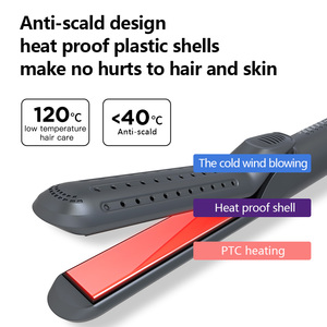 เครื่องยืดผมและดัดผมแบบ2 in 1แรงดันไฟฟ้าคู่ป้องกันสิทธิบัตร - Product Image 5