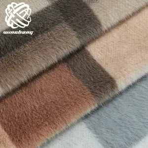 Fabric Faux Fur 2022 High Quality Printing Pattern Super Soft Mink Faux Fur Fabric For Garment