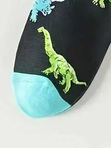 Chaussettes imprimées de dessins animés Triceratops Diplodocus pour hommes, chaussettes de <span class=keywords><strong>dinosaure</strong></span> créatives et personnalisées - Product Image 6