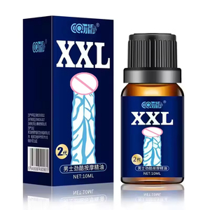 Aceite Esencial para el Crecimiento Corporal Masculino de 10 ml, Líquido para Masajes, Promueve la Circulación Sanguínea, Engrosa, Fortalece, Tamaño XXL - Product Image 1