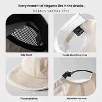 Gorra Deportiva Impermeable al por Mayor, Diseño Personalizado, Secado Rápido, Nylon, 5 Paneles, para Camping, Senderismo, Pesca y Actividades al Aire Libre