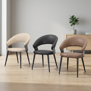 Modern PU Leather <b>Living</b> <b>Room</b> <b>Chair</b> Solid Back Ergonomic Design Home Furniture - Product Image 1