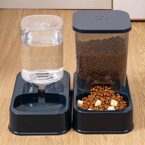 Station d'alimentation et d'abreuvement automatique pour chats Wangmiao Little Shopkeeper, bol en plastique pour animaux de compagnie avec distributeur de nourriture et d'eau - Product Image 1