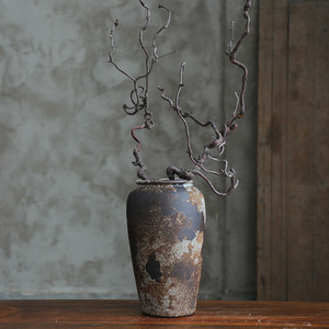 <span class=keywords><strong>Vase</strong></span> rustique pour la décoration intérieure Vases en terre cuite de ferme <span class=keywords><strong>Grand</strong></span> <span class=keywords><strong>vase</strong></span> en poterie <span class=keywords><strong>noire</strong></span> pour la décoration de salon - Product Image 3