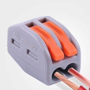 QPCT-212コンパクトクイックワイヤコネクタ2P電線端子ブロック - Product Image 2